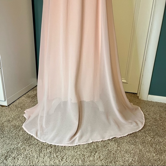 Pink Chiffon Maxi Dress - Picture 8 of 11